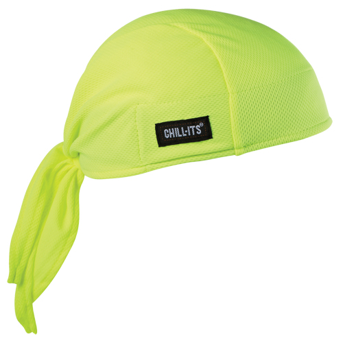 Chill-Its&reg; 6615 Cooling Dew Rags, High Visibility Lime-Yellow O-Max