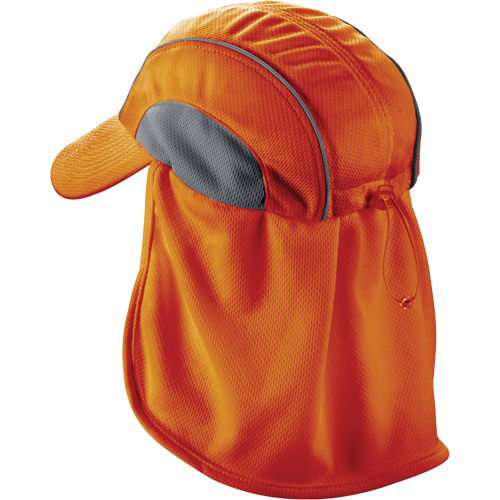 Chapeaux de refroidissement avec voiles pour le cou Chill-Its 6650, Orange haute visibilit&eacute; O-Max