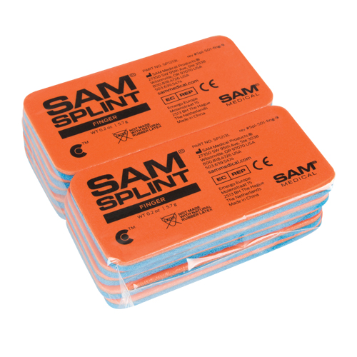 Sam&reg; Splints, Finger and Toe, Aluminum Foam Padded, 1-13/16", Class 1 O-Max