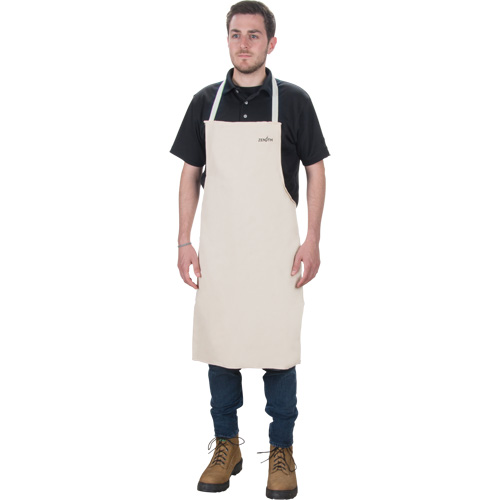 Tablier, Coton, 36" lo x 29" la, Naturel O-Max