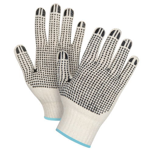 Gants tricot&eacute;s de poids lourd &agrave; deux c&ocirc;t&eacute;s avec pois, Poly/coton, Deux c&ocirc;t&eacute;s, Calibre 7, T-Grand O-Max
