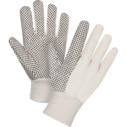 Gants en toile de coton &agrave; pois sur la paume, 8 oz, Petit O-Max