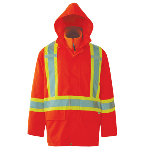 Vestes de s&eacute;curit&eacute; 3 en 1 Journeyman, Polyester, Orange haute visibilit&eacute;, Petit O-Max