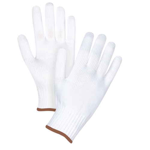 Gants tricot&eacute;s sans couture, Polyester, Calibre 10, Grand O-Max