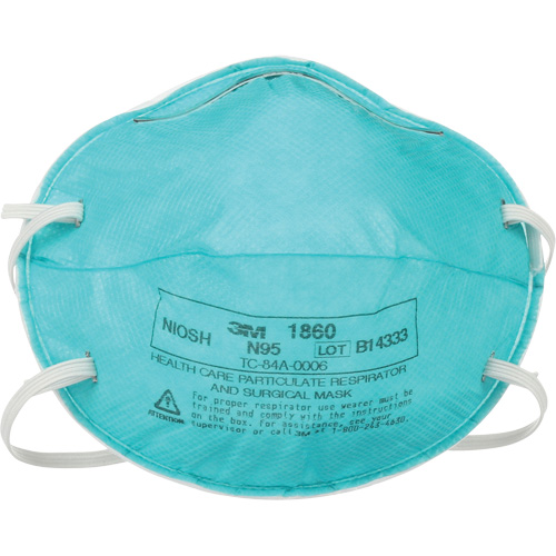 1860 Particulate Healthcare Respirator, N95, NIOSH Certified O-Max