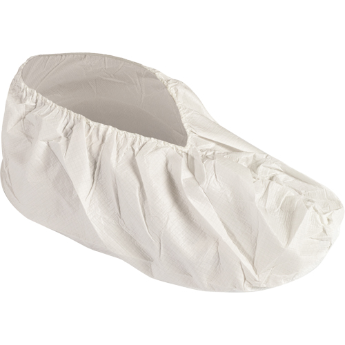 KleenGuard A40 Shoe Covers, X-Large, Vinyl, White O-Max