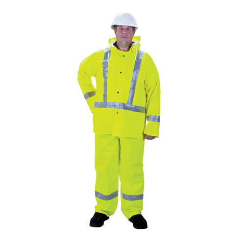 Imperm&eacute;able pour la circulation de premi&egrave;re qualit&eacute; RZ900, Polyester/PVC, Moyen, Jaune lime O-Max
