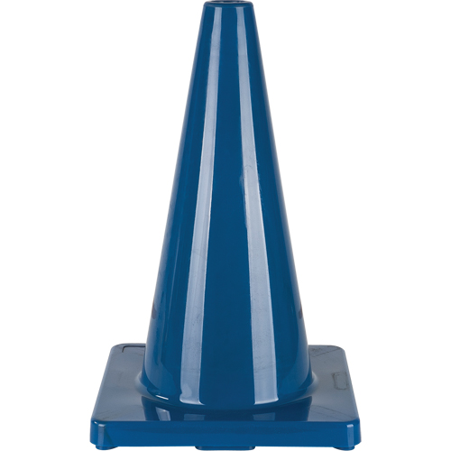 C&ocirc;ne de couleur pour la signalisation, 18", Bleu O-Max