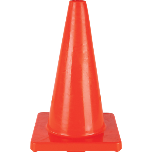 C&ocirc;ne de couleur pour la signalisation, 18", Orange O-Max