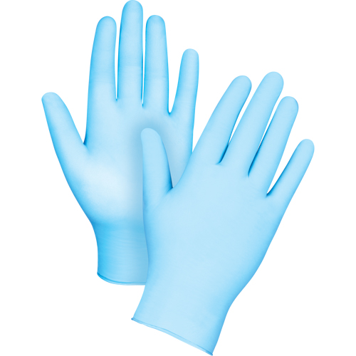 Tactile Medical-Grade Disposable Gloves, Small, Nitrile/Vinyl, 4.5-mil, Powder-Free, Blue, Class 2 O-Max