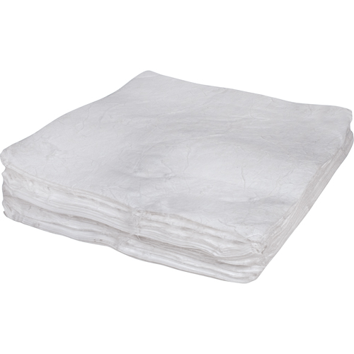 Premium Meltblown Sorbent Pads, Oil Only, 30" x 30", 50 gal. Absorbancy O-Max