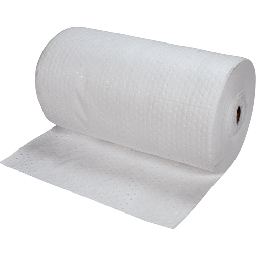 Rouleaux absorbants li&eacute;s de premi&egrave;re qualit&eacute;, Poids moyen, 150' lo x 30" la, Absorption 40 gal. O-Max