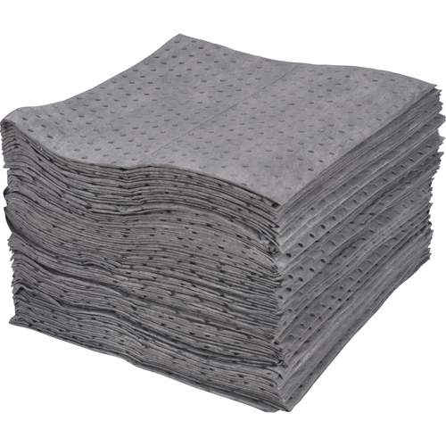 Feuilles absorbantes lamin&eacute;es (SMS) de premi&egrave;re qualit&eacute;, Universel, 15" x 17", 30 gal. d'absorption O-Max