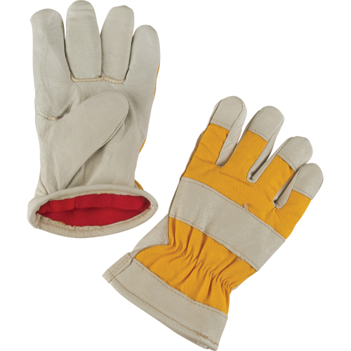 Premium Winter-Lined Work Gloves, 2X-Large, Grain Pigskin Palm, Foam Fleece Inner Lining O-Max