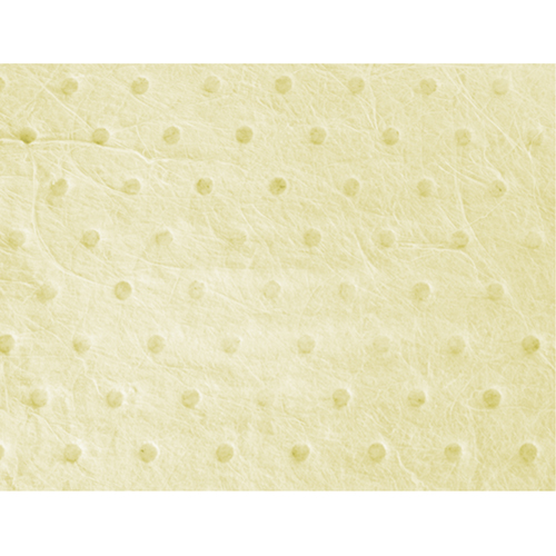 Feuilles absorbantes en fibres fines de calibre industriel, Mati&egrave;res dangereuses, 15" x 17", 40 gal. d'absorption O-Max