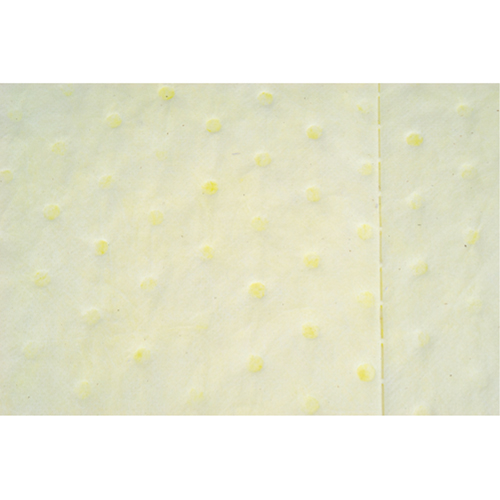 Feuilles absorbantes lamin&eacute;es (SMS) de premi&egrave;re qualit&eacute;, Mati&egrave;res dangereuses, 15" x 17", 30 gal. d'absorption O-Max
