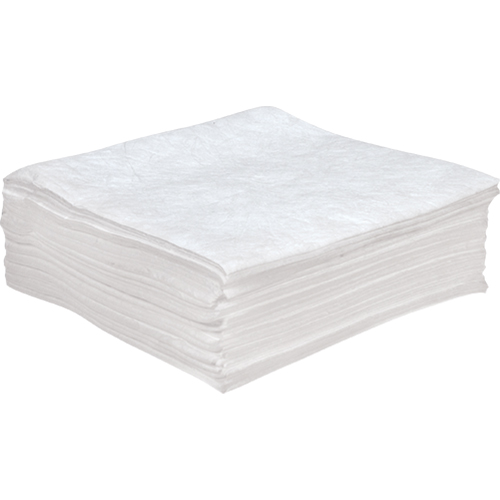 Feuilles absorbantes antistatiques de premi&egrave;re qualit&eacute;, Huile seulement, 30" x 30", 55 gal. d'absorption O-Max