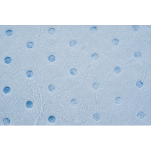 Rouleaux absorbants li&eacute;s bleus de premi&egrave;re qualit&eacute;, L&eacute;ger, 150' lo x 15" la, Absorption 20 gal. O-Max