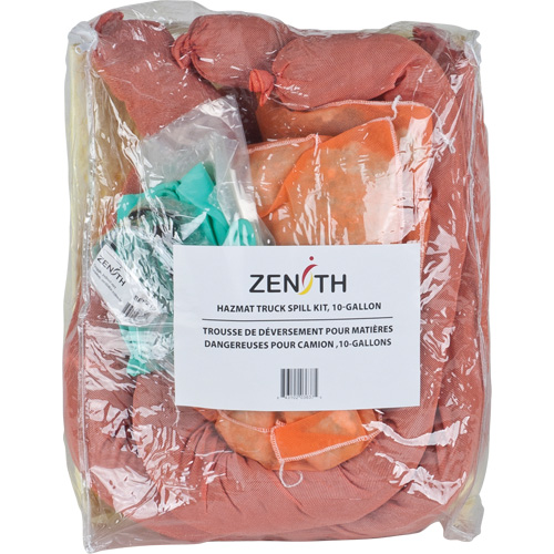 Trousse de lutte contre les d&eacute;versements de premi&egrave;re qualit&eacute; pour camion, Mati&egrave;res dangereuses, Sac, Absorbance de 10 gal. US O-Max