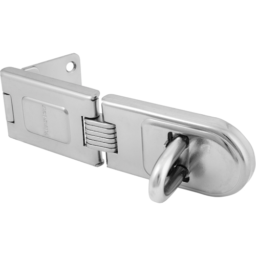 Hinged Security Hasps, Silver O-Max