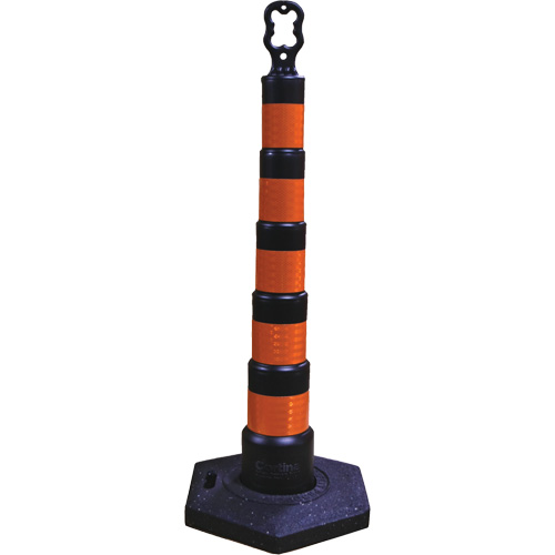D&eacute;lin&eacute;ateurs de d&eacute;viation Grip N Go, Hauteur 49", Noir O-Max