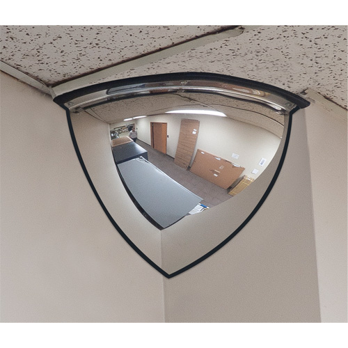 90° Dome Mirror, Quarter Dome, Open Top, 20" Diameter O-Max