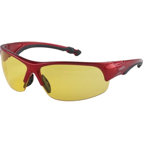 Z1900 Series Safety Glasses, Amber Lens, Anti-Scratch, Meets/Exceeds CSA Z94.3 O-Max