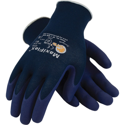 Gants ATG MaxiFlex Elite 34-274, 6/T-petit, R&ecirc;vetement Mousse de nitrile, Calibre 18, Enveloppe en Nylon O-Max
