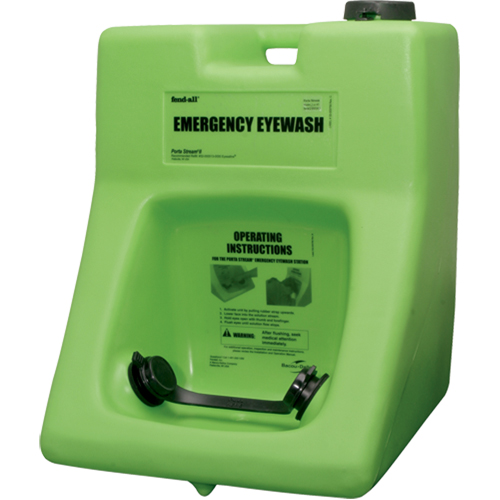 Fendall Porta Stream&reg; II Eyewash Station, Pressurized, 16 gal. Capacity, Meets ANSI Z358.1 O-Max