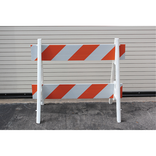 Barricades, A-Frame, 28.6" L x 40" H, Orange/White O-Max