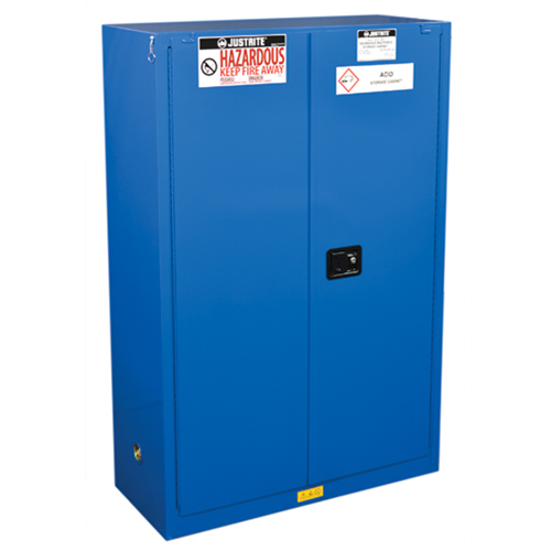 Armoires de rangement pour mati&egrave;res dangereuses Sure-Grip Ex, 45 gal., 43" x 65" x 18" O-Max