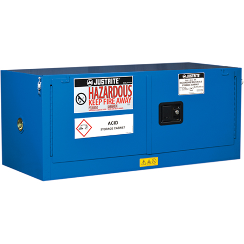 Armoires empil&eacute;es doubl&eacute;es pour rangement de mati&egrave;res dangereuses Chem-Cor, 12 gal., 43" x 18" x 18" O-Max