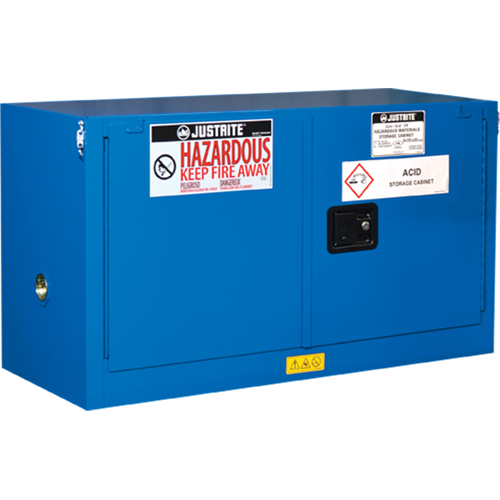 Armoires empil&eacute;es doubl&eacute;es pour rangement de mati&egrave;res dangereuses Chem-Cor, 17 gal., 43" x 24" x 18" O-Max
