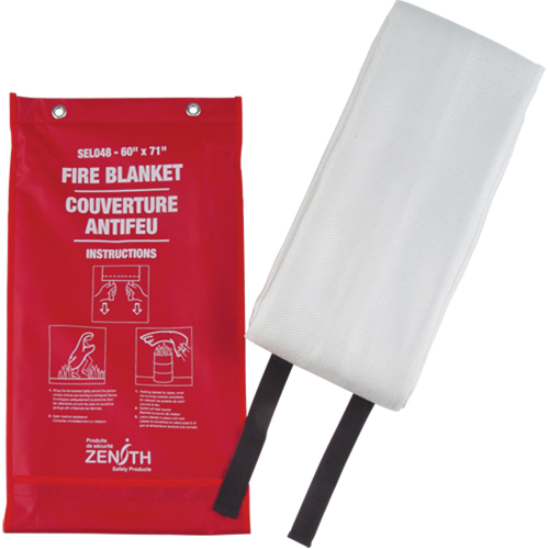 Couverture anti-feu, Fibre de verre, 60"la x 71"lo O-Max