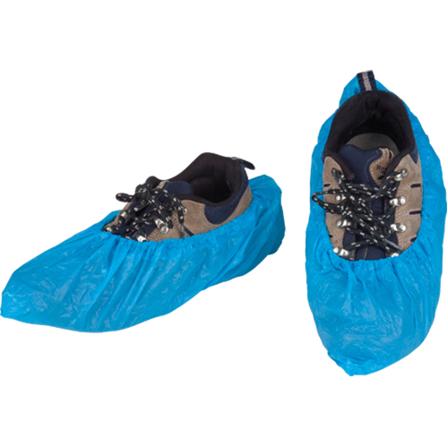 Couvre-chaussures CPE, Grand, Poly&eacute;thyl&egrave;ne, Bleu O-Max
