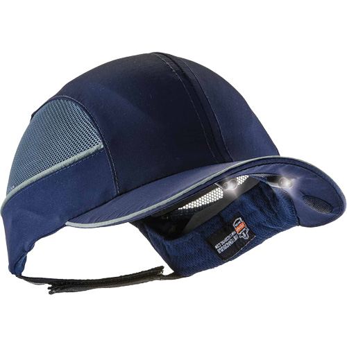Casquette &agrave; bord long avec &eacute;clairage DEL Skullerz 8960, Bleu marin O-Max