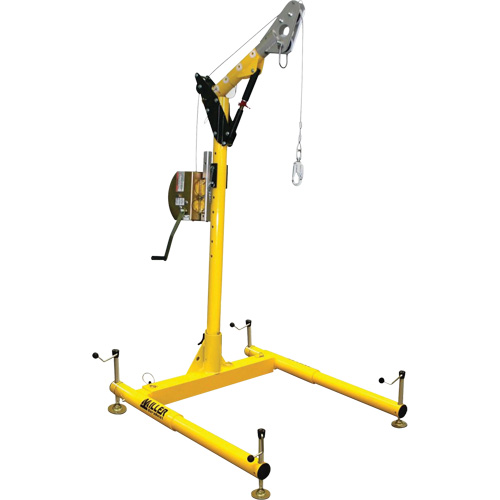 4-Piece Hoist System with Manhandler Hoist/Winch O-Max