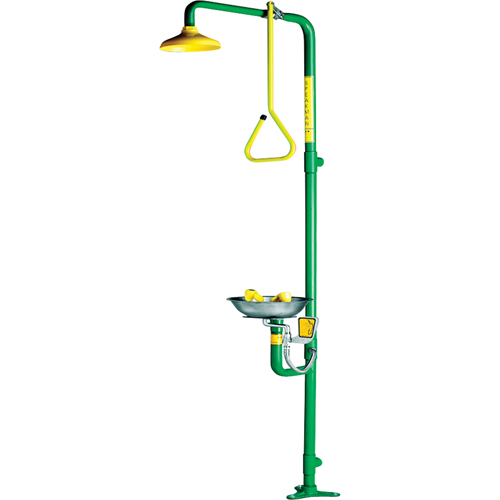 Combinaison de douche & douche oculaire a&eacute;r&eacute;e Safe-T-Zone O-Max