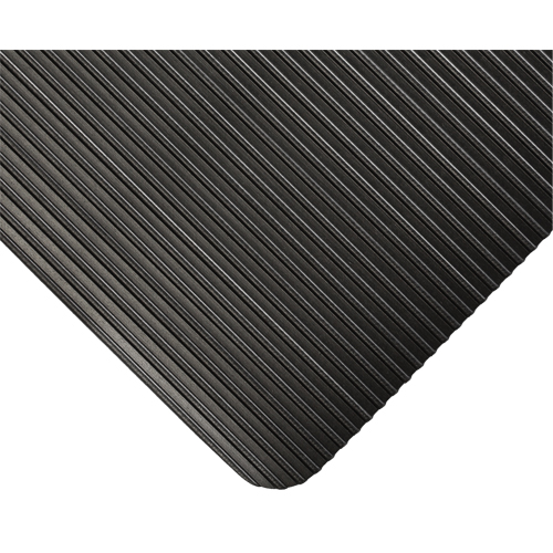 Tapis KleenSweep No 391, Couloir, 3' x 105' x 1/8", Noir O-Max