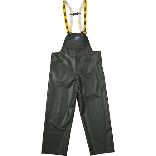 Pantalon de pluie &agrave; bavette Journeyman r&eacute;sistant aux produits chimiques, 3T-Grand, Vert, Polyester/PVC O-Max