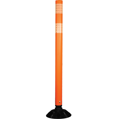 D&eacute;lin&eacute;ateur r&eacute;sistant aux impacts, 48" h, Orange O-Max