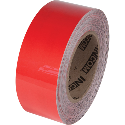 Tuff Mark&reg; Floor Marking Tape, 3" x 100', Polyester, Red O-Max
