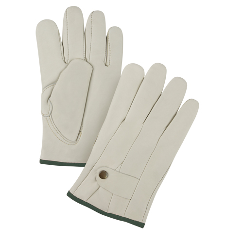 Gants de cordeur de premi&egrave;re qualit&eacute;, Moyen, Paume Cuir fleur de vache O-Max