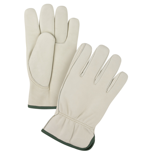 Premium Driver's Gloves, Medium, Grain Cowhide Palm O-Max