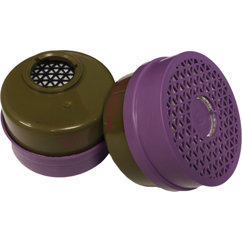 Cartouche pour respirateur, Cartouche gaz/vapeur, Gaz multiples/Vapeur organique/Filtre P100 O-Max
