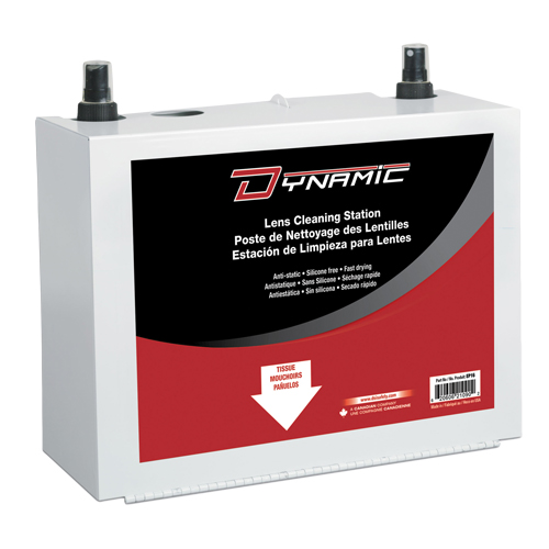 Dynamic Lens Cleaning Station, Metal, 8" L x 5" D x 6" H O-Max