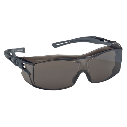 Dynamic OTG Extra Series Safety Glasses, Smoke Lens, Anti-Fog/Anti-Scratch, ANSI Z87+/Meets/Exceeds CSA Z94.3 O-Max