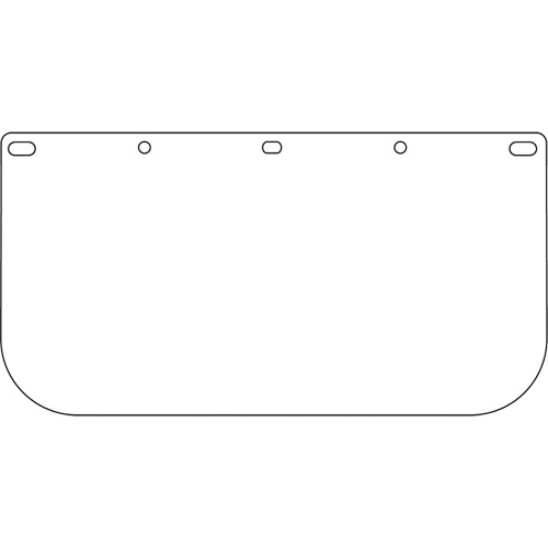Dynamic Faceshield Visor Window, PETG, Clear Tint O-Max