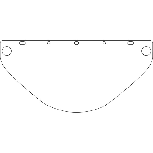 Visi&egrave;re d&eacute;coup&eacute;e &agrave; l'emporte-pi&egrave;ce Dynamic, PETG, Teinte Transparent O-Max