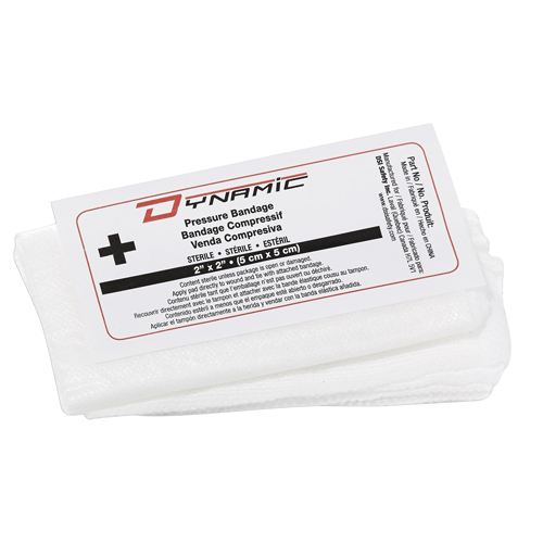 Dynamic Compress Bandages, 2" L x 2" W O-Max